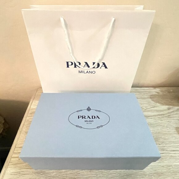 Prada Shopping Bag and Box Empty Authentic - Picture 1 of 10